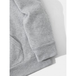 Men's Motivational Hoodie, Red Comfortable Streetwear Sweatshirt, 