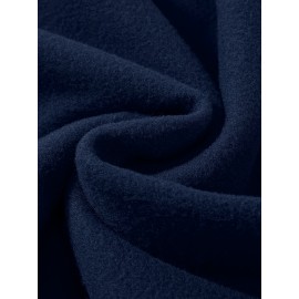 [Pullover for Casual Attire] Thick Warm Solid Color Hooded Sweatshirt | Casual Loose Fit Sweater with Front Pocket, Machine Washable for Fall Winter (Solid Color Options)