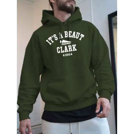 Men's Black Christmas Hooded Sweatshirt with Clark 