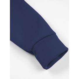 Men's Custom Photo/Text Hooded Sweatshirt - Personalized Logo & Photo Printing, Casual Loose Fit Pullover with Your Own Design, Machine Washable for Casual Attire, Events, Team Uniforms & Promotional Branding