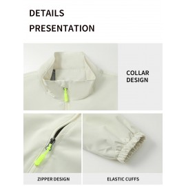 Men'S Heavy-Duty Hooded Jacket - Full-Zip Outdoor Coat with Full-Zip Front Closure, Stand Collar & Zippered Pockets - Windproof & High Quality Winter Jacket for Hiking, Running, Camping, Casual Attire - Thermal Insulated Winter Coat for Men - Ideal