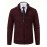 Men's Business Cable-Knit Sweater Jacket with Stand-Up Collar - Machine Washable Gray Winter Office Sweater Coat, Long Sleeve Casual to Meeting Wear, Gym Compatible for Professional & Everyday Use - Solid Color Mature Style