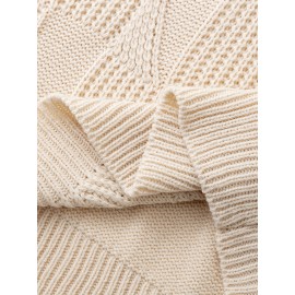 Men's Solid Color Knit Sweater - Beige//White/Gray/Navy/Brown - Long Sleeve Lapel Collar Button-Front Closure, Thick Warm Winter Sweater for Casual & Formal Wear, Versatile Layering Essential for Autumn and Winter, Easy Care (Hand Wash/Dry Clean) - Men's Fashion Sweater with Classic Turtleneck Design, Smooth Texture, and Minimalist Style for Casual Attire in Neutral Tones