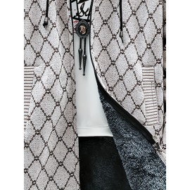 Autumn and winter Men's casual mid to long length jacket with hooded and plush thick warm jacket, fashionable and versatile top, Seasonal Fashion, Winter Outerwear, Long Coat, Stylish Outerwear, Warm Fabric, Men's Hoodie, Outerwear Essential, Men's