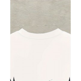 USA Flag 3D Print Casual Men's T-Shirt - 100% Polyester Knit Fabric, Regular Fit, Slight Stretch, 110g/m²