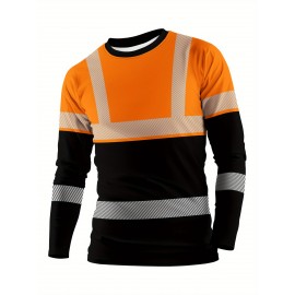 Men'S 3D Print Tropical Leaf Pattern Long Sleeve T-Shirt - Neon Green/Black/Royal Blue, Lightweight Breathable Fabric, All-Season Casual & Outdoor Sports Crew Neck Top, Bold Digital Print Design, Machine Washable Short Sleeve Shirt for Men, Graphic Tee Men, Men Graphic Tee, Men' T Shirt, Men Graphic T Shirt, Designer T Shirt Men, Graphic T Shirt Men, Men T Shirt For Men, Long Sleeve Shirt For Men, Tee Shirt For Men, Men T-shirt, Men Shirt, Men Clothes, T Shirt For Men, T-shirt For