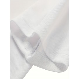 Men's Custom Gym T-Shirts Personalized with Your Logo/Photo/Text - Quick-Dry Breathable Fabric, Custom Fit for Team Uniforms, Fitness Training & Corporate Events - Upload Your Own Design for Branding & Gifts - Machine Washable Athletic Shirts - Round Neck Geometric Pattern for Men - Ideal for Workouts & Team Wear - Soft & Comfortable Custom Short Sleeve T-Shirt, Customised T Shirt