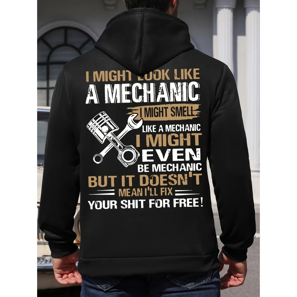 [Pullover for Casual Attire] Thick Warm Solid Color Hooded Sweatshirt | Casual Loose Fit Sweater with Front Pocket, Machine Washable for Fall Winter (Solid Color Options)