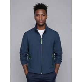 Men'S Heavy-Duty Hooded Jacket - Full-Zip Outdoor Coat with Full-Zip Front Closure, Stand Collar & Zippered Pockets - Windproof & High Quality Winter Jacket for Hiking, Running, Camping, Casual Attire - Thermal Insulated Winter Coat for Men - Ideal