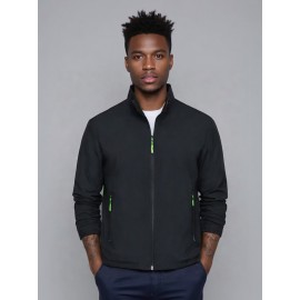 Men'S Heavy-Duty Hooded Jacket - Full-Zip Outdoor Coat with Full-Zip Front Closure, Stand Collar & Zippered Pockets - Windproof & High Quality Winter Jacket for Hiking, Running, Camping, Casual Attire - Thermal Insulated Winter Coat for Men - Ideal