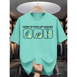 Men's Summer Fashion Graphic Tee - 