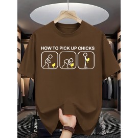 Men's Summer Fashion Graphic Tee - 