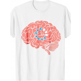 Funny Brainrot Mens T-Shirt | Crew Neck, Medium Stretch Fabric, Print Pattern, Suitable for All Seasons and Various Occasions
